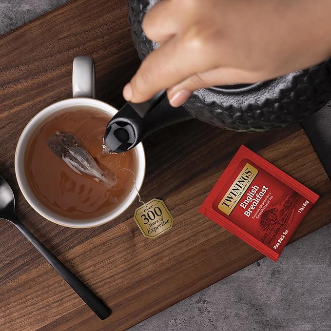 Twinings Variety Pack Tea Bags, 25 Count (Pack of 6) Includes English Breakfast, Earl Grey, Lemon Ginger, Peppermint, Green, and Chai, Enjoy Hot or Iced, 150 Teabags - Bloomnest