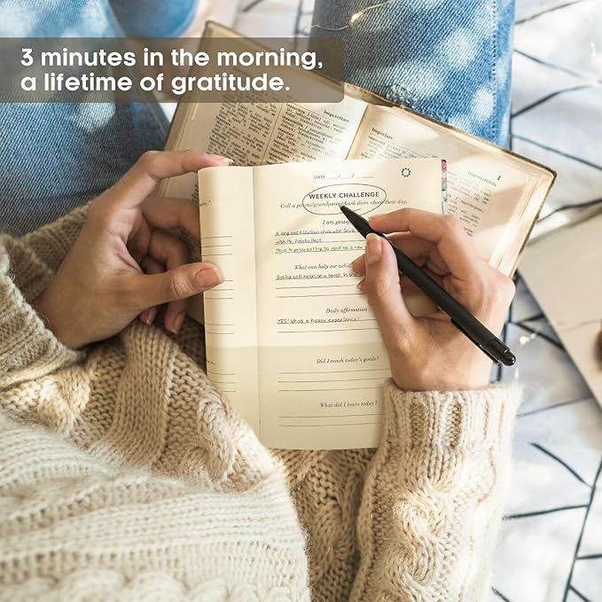 Gratitude Journal for Women – Undated Daily Mindfulness & Manifestation Journal with Prompts for Cultivate Affirmations, Positivity, Self-Care & Happiness - Wildflowers - Bloomnest