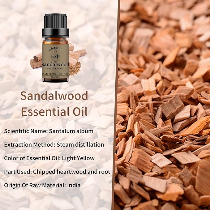 yethious Lavender Vanilla Sandalwood Essential Oil 100% Pure Organic Lavender Oil Essential Oil for Diffuser & Aromatherapy, Skin, Massage - Bloomnest