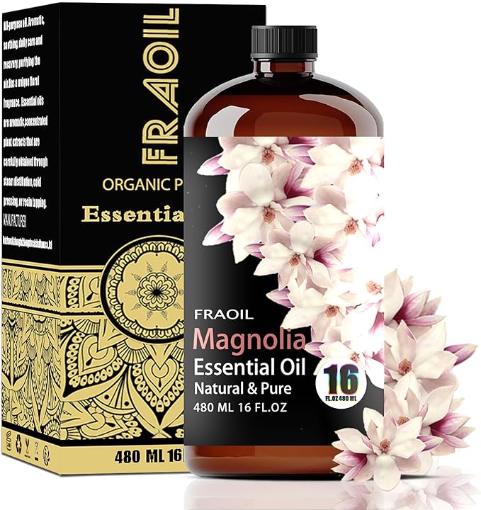Magnolia Essential Oil, Magnolia Oil 16 Fl Oz 480 ML for Diffuser Humidifier Yoga Cleaning DIY Candle Soap Making Perfume Gift for Women Essential Oils - Bloomnest
