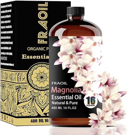 Magnolia Essential Oil, Magnolia Oil 16 Fl Oz 480 ML for Diffuser Humidifier Yoga Cleaning DIY Candle Soap Making Perfume Gift for Women Essential Oils - Bloomnest