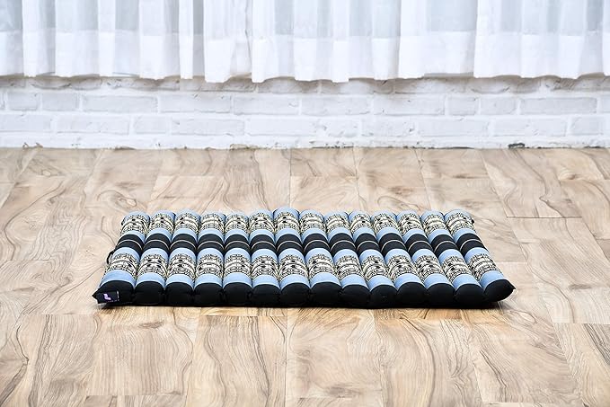 Leewadee Zabuton Seating Cushion – Square Floor Seat for Meditation Exercises, Light Yoga Mat Filled with Kapok - Bloomnest