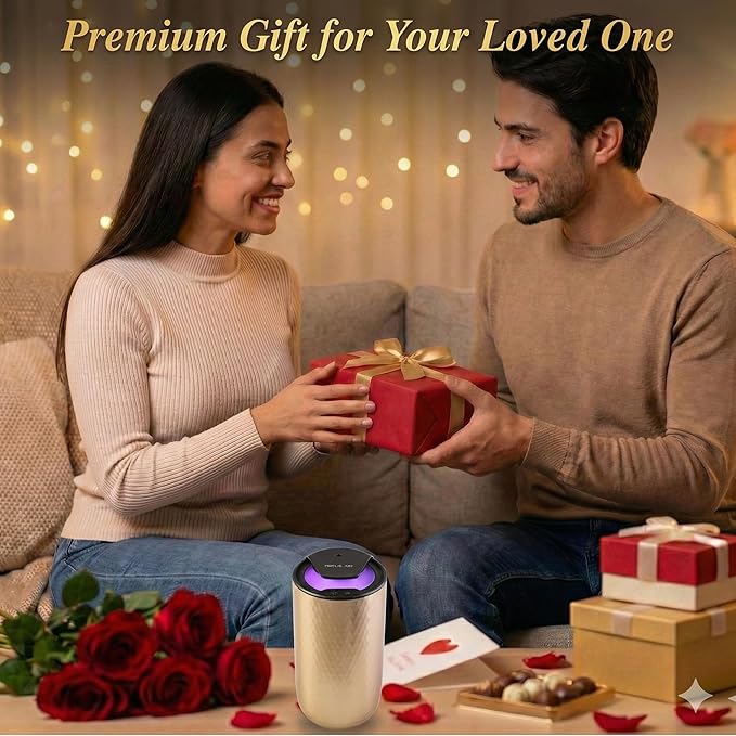 Waterless Essential Oil Diffuser – Portable Cordless Aromatherapy Diffuser for Home, Car & Office – 3 Mist Levels - 4 Timer Modes - 15ml Oil Capacity - USB-C Rechargeable - Bloomnest