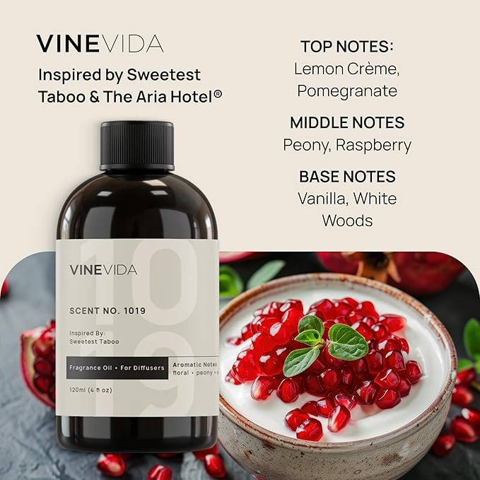 VINEVIDA (32oz) Hotel Fragrance Collection Diffuser Oil - Hotel Scents Diffusers for Home - Cold Air Diffuser Oil - Hotel Scent Essential Oil - Scent No.1019 Inspired by The Aria Hotel VINEVIDA