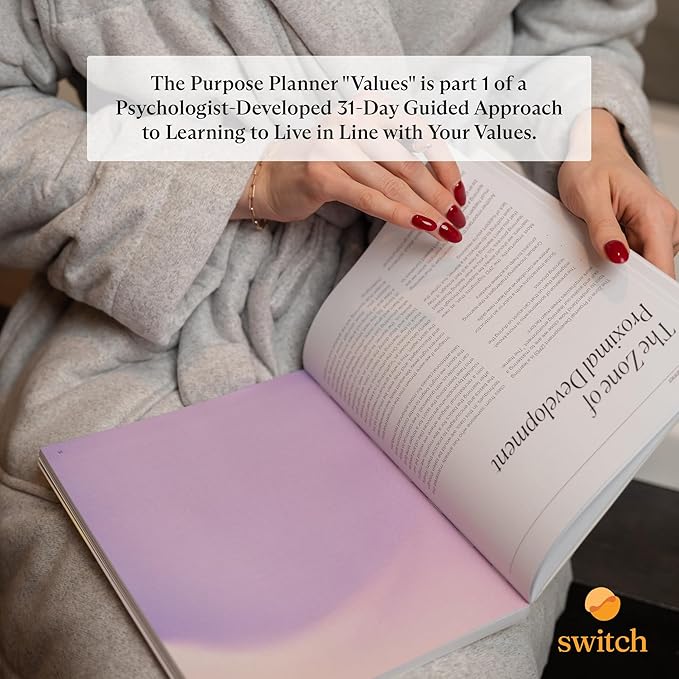 Switch Research Purpose Planner Bundle: Complete Psychologist-Backed Goal Planner Set for Developing a Life of Purpose - 3 Undated Productivity Planner Books - Guided Prompts, Techniques, and Insights - Bloomnest