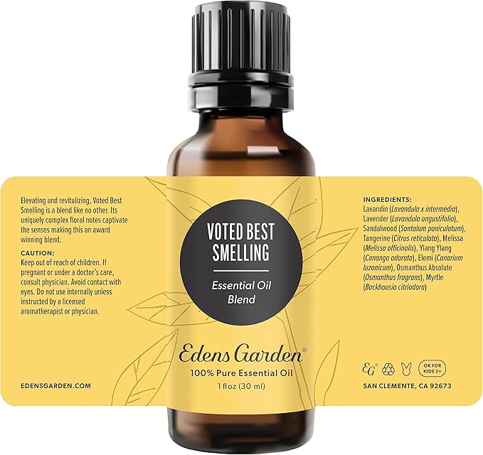 Edens Garden Voted Best Smelling Essential Oil Blend- 100% Pure Premium Grade, Undiluted, Natural, Therapeutic, Aromatherapy, The Best for Skin, Candle, Laundry 30 ml (1 fl oz) EdensGarden