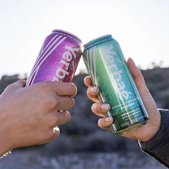 Yerbaé Energy Beverage - Variety Power Pack, 0 Sugar, 0 Calories, 0 Carbs. Yerbae is Energized by Yerba Mate, Plant-Based, Healthy Alternative to Sugary Energy Drinks, 16oz cans (12 Pack) - Bloomnest