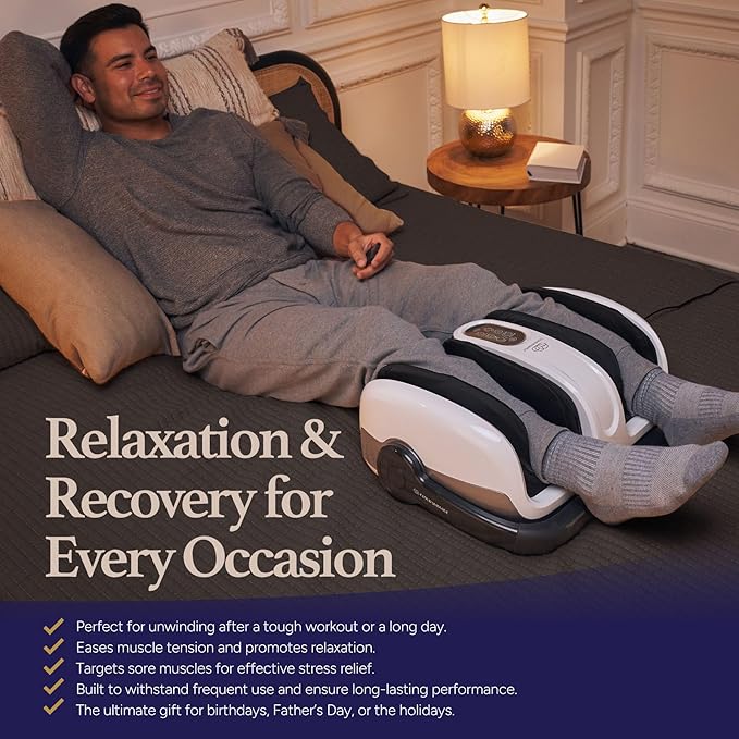 Cloud Massage Shiatsu Foot Massager with Heat – Deep Kneading for Pain Relief – Perfect for Father’s Day, Circulation & Relaxation – Ideal for Plantar Fasciitis, Neuropathy & Arthritis - Bloomnest