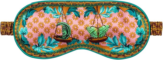 slip Pure Silk Sleep Mask - 100% Pure 22 Momme Mulberry Silk Eye Mask - Comfortable Sleeping Mask with Elastic Band, Zodiac Collection: Libra - Bloomnest