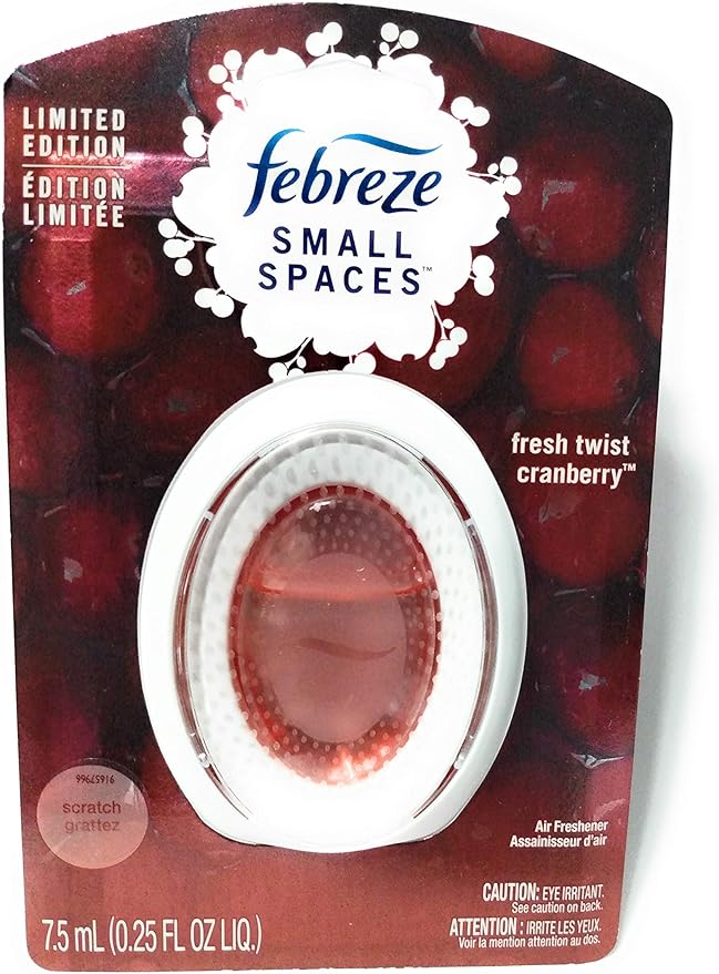 Febreze Small Spaces Fresh Twist Cranberry Air Freshener - 0.25 fl oz - Bloomnest