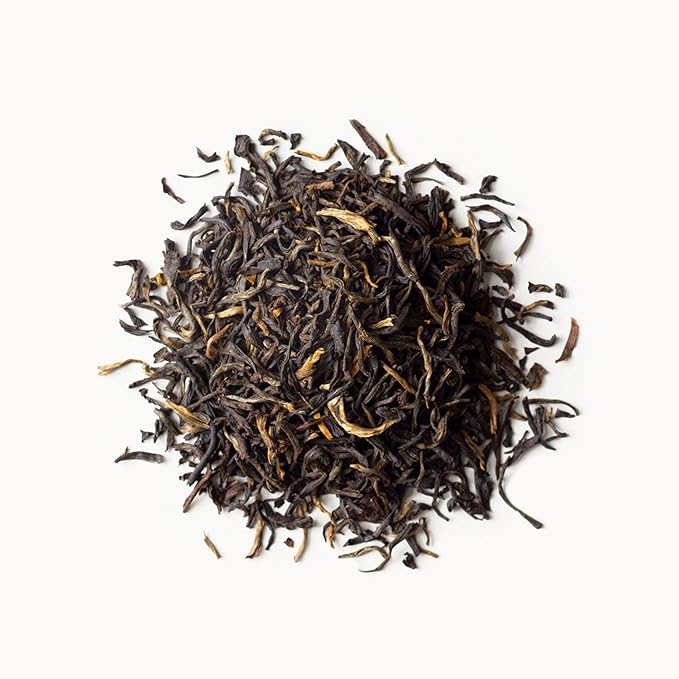 Rishi Tea Golden Yunnan Black Tea - Organic, Loose Leaf Tea, Smooth & Rich Ancient Chinese Tea, Energizing & Caffeinated - 16 Ounces, 56+ Servings - Bloomnest