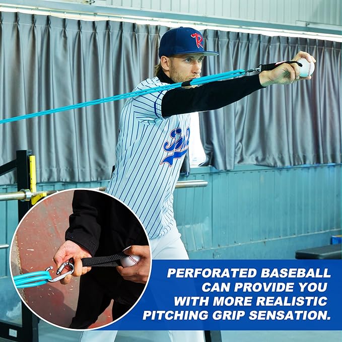 Resistance Bands for Pitchers, Baseball & Softball Training Equipment for Improving Arm Strength & Pitching Training, Baseball Pitching Bands for All Skill Levels - Bloomnest