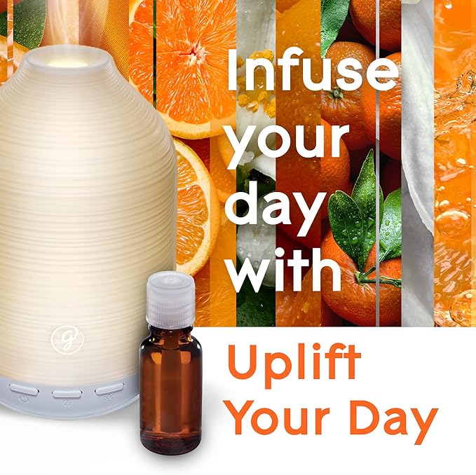 Glade Essential Oil Diffuser Refill, Use with Cool Mist Aromatherapy Diffuser, Air Freshener for Home, Uplift Your Day Scent with Notes of Orange & Neroli, 0.56 Fl Oz - Bloomnest