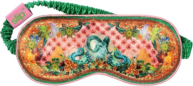 slip Pure Silk Sleep Mask - 100% Pure 22 Momme Mulberry Silk Eye Mask - Comfortable Sleeping Mask with Elastic Band, Zodiac Collection: Capricorn - Bloomnest