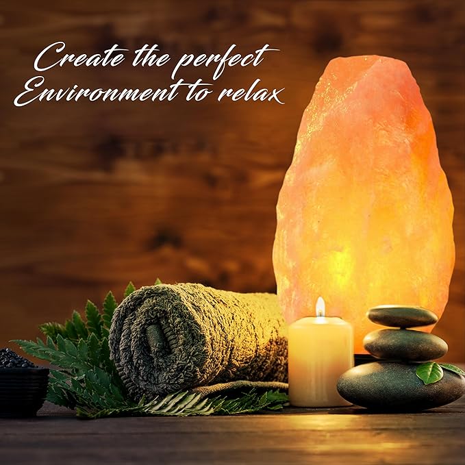 Himalayan Salt Lamp Multicolor with USB & Plastic Base – Hand-Carved Himalayan Salt Lamp for Home, Office, and Dorm Decor | LED Multicolor Salt Lamp for Relaxation, Ambiance, and Air Purification - Bloomnest
