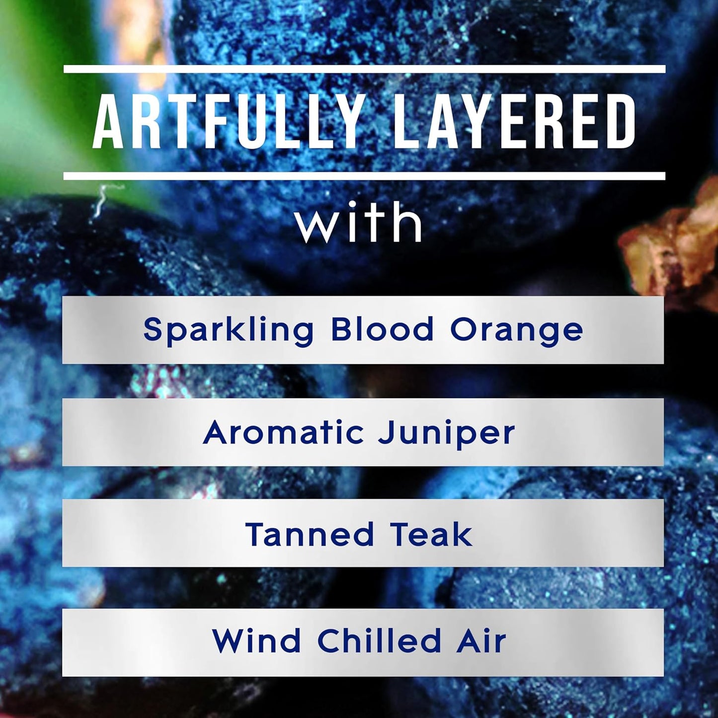 Glade Juniper & Teak Fresh Collection Candle - Fragrance Infused with Essential Oils, Air Freshener, 3-Wick, 6.8 Oz, 3 Count