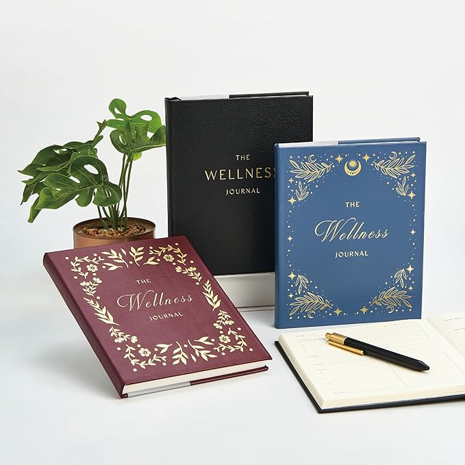 And Per Se Wellness Journal, Daily Journal for Personal Mental Health, Sleep & Diet Tracking, Self Care Reflection for Women & Men (Celestial Green) - Bloomnest