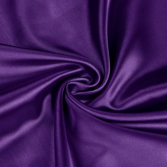 BEDELITE Satin Body Pillow Cover, Super Soft and Cooling Body Pillow Pillowcase for Hair and Skin, Breathable Silky Full Long Pillowcase Cover(20"x54", Plum Purple) - Bloomnest