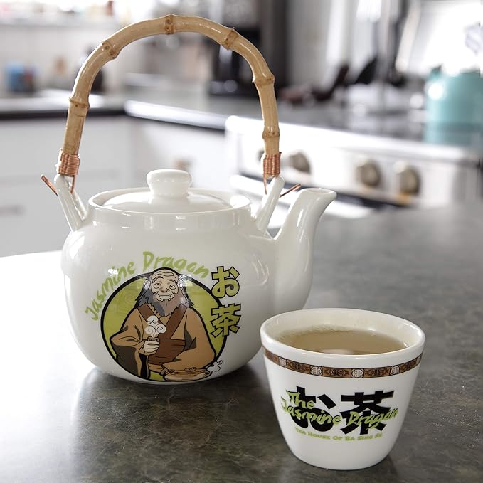 Avatar: The Last Airbender Uncle Iroh Tea Set - The Jasmine Dragon Teapot & Cup - Officially Licensed - Collectible Tea Lovers Gift for Women, Men, Adults & Fans of Avatar - Bloomnest