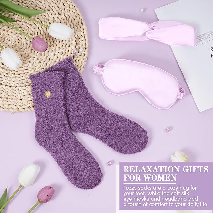 Birthday Gifts for Women Self Care Get Well Soon Gifts, Lavender Relaxing Spa Gift Basket - Care Package w/ Luxury Flannel Blanket & 40 oz Tumbler, Mother's Day Christmas Gift for Mom Her Wife Sister