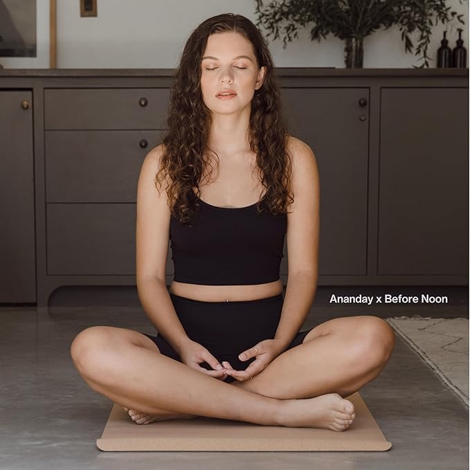 Ananday Premium Cork Yoga Mat - Sustainable, Non-Toxic & PVC-Free, Non-Slip, Perfect for Hot Yoga, Pilates & Exercise - Cushioned for Superior Comfort & Support - Bloomnest