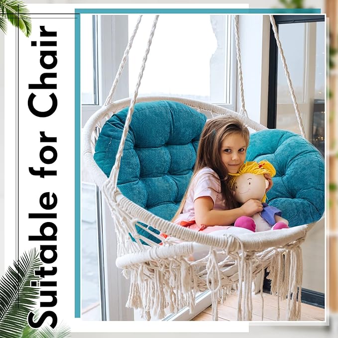 Jerify Floor Pillow Cushions 22 x 22 Inch Round Square Large Meditation Floor Pillow for Classroom Adult Meditation Picnic Party Cushion for Seating Gift Christmas(Round,Aquamarine,4 Pcs) - Bloomnest