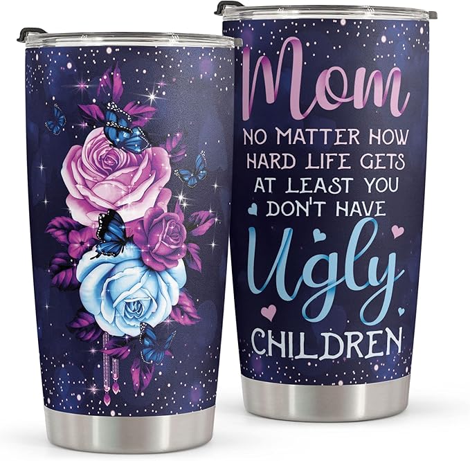Macorner Mothers Day Gifts for Mom - Stainless Steel Tumbler 20oz For Women - Birthday for Wife Grandma Nana From Daughter Son Kid - Bloomnest