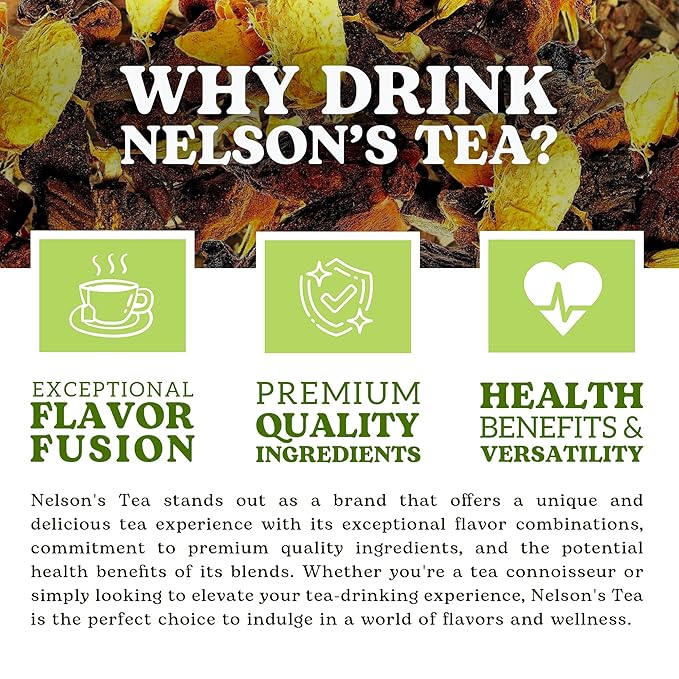Nelson's Tea Really Root Beer - Caffeine Free Sarsaparilla Root Herbal Loose Leaf Tea; Blend of Flavors like Sarsaparilla, Sassafras Burdock, and More! - (Sample 0.5 Oz) - Bloomnest