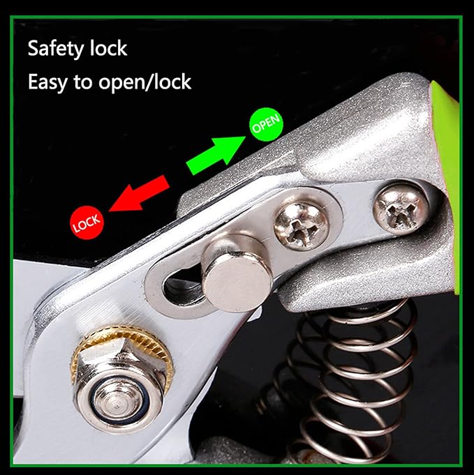 Garden Shears, Japanese Pruning Shears for Heavy Duty, Flowers Herbs Grapes Plant and Branch Cutters, Clippers, Trimmers, Scissors (Green) - Bloomnest