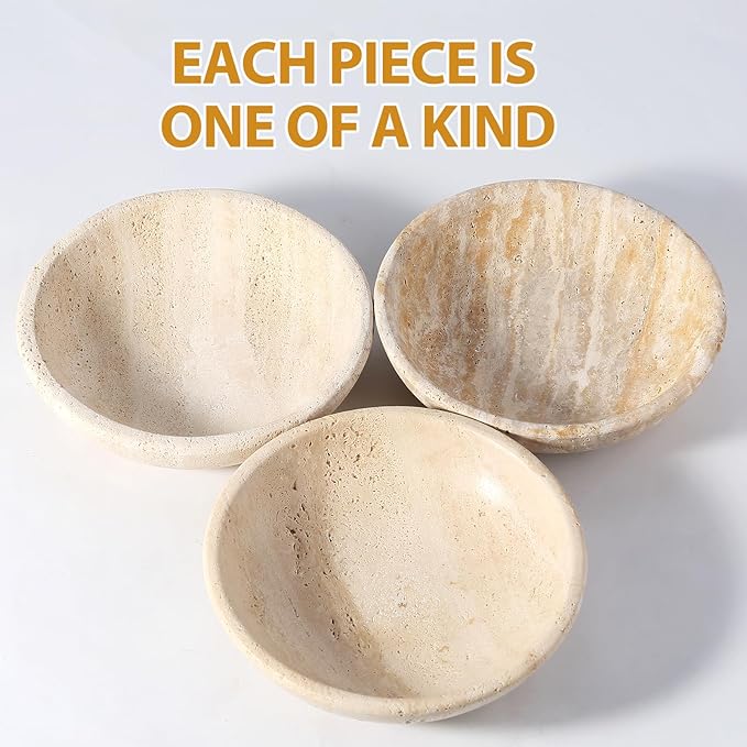 Travertine Incense Holder 2PCS, Natural Marble Incense Holder for Sticks with 9 Incense Holes, Sturdy Incense Burner Ash Catcher, Ideal for Meditation, Relaxing - Bloomnest