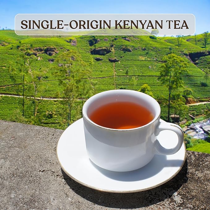 Akina Single-Origin Cinnamon Tea Bags | 100% Naturally Flavored Black Tea, Kenyan Origin, Gourmet, Hot Cinnamon (25 String & Tag Saschets, 50g) - Bloomnest