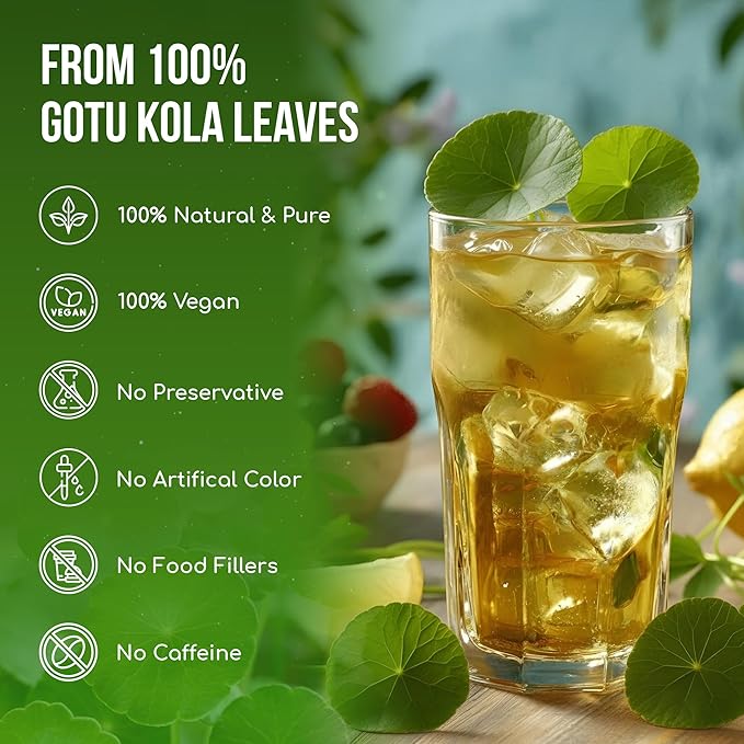 FreshDrinkUS, Premium Gotu Kola Leaves (Centella asiatica) | 8 oz Dried Loose Leaf | Naturally Mild & Earthy Herbal Tea – Premium Quality Leaves. Sugar-Free. Caffeine-Free. Vegan - Bloomnest