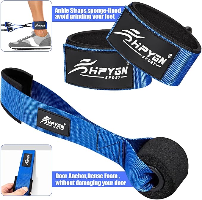 HPYGN Heavy Resistance Bands, 300LBS Exercise Bands for Working Out, Fitness Bands with Handles, Workout Bands for Men, Weight Bands Set for Muscle Training, Strength, Slim, Yoga, Home Gym Equipment - Bloomnest