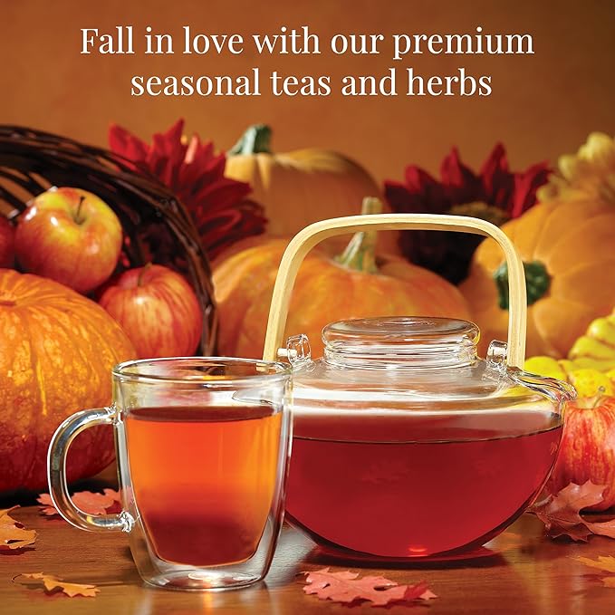The Republic of Tea: Fall Harvest Tea Assortment Cube, 24 Tea Bags - Bloomnest