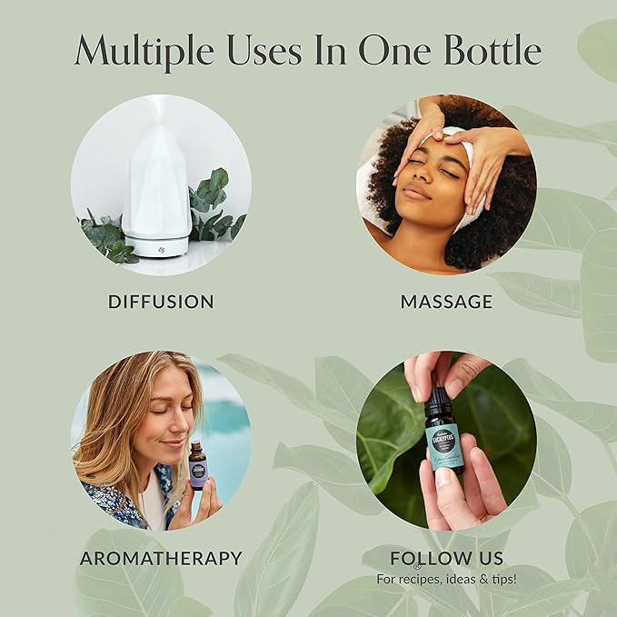 Edens Garden Essential Oils De-Stress 6 Set – 100% Pure Therapeutic Grade, Undiluted Aromatherapy Blends for Relaxation, Calming & Mood – Ideal for Diffusers, Home, Office & Self-Care, 10 ml/ 6 Pack - Bloomnest