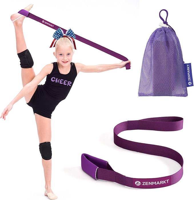 Stretching Strap for Cheer – Flexibility Stunt Strap for Cheerleaders – Durable Cheer Stretching Bands for Improved Flexibility, Range of Motion – Essential Cheer Accessories - Bloomnest