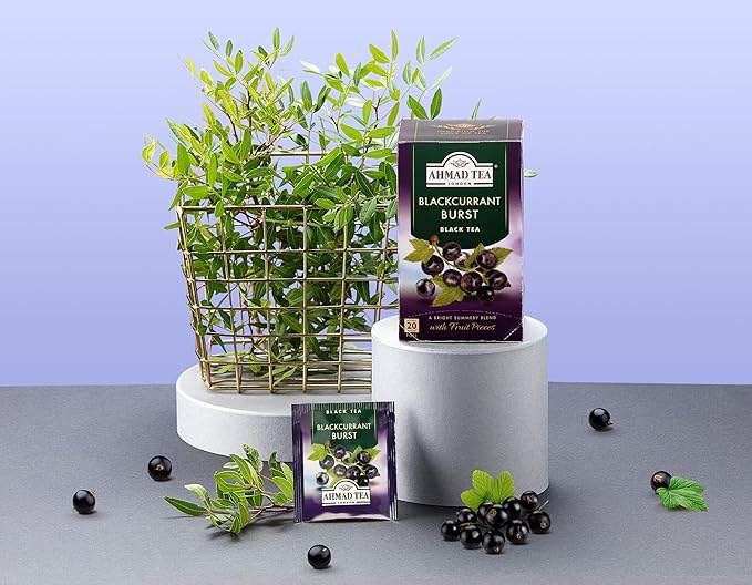 Ahmad Tea Blackcurrant Burst, 20 Count (Pack of 6) - Bloomnest