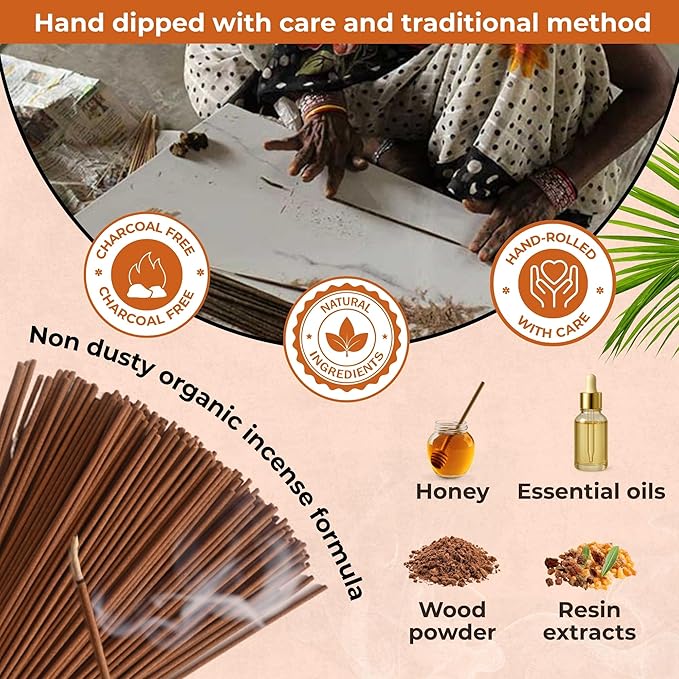 Frankincense & Myrrh - Combo Pack of Incense Sticks - 100 Inscents-Sticks of Each Scent - Total 200 Insence - Non Toxic Incienso for Smudge Rituals and Spiritual Cleansing of Negative Energies TRUMIRI