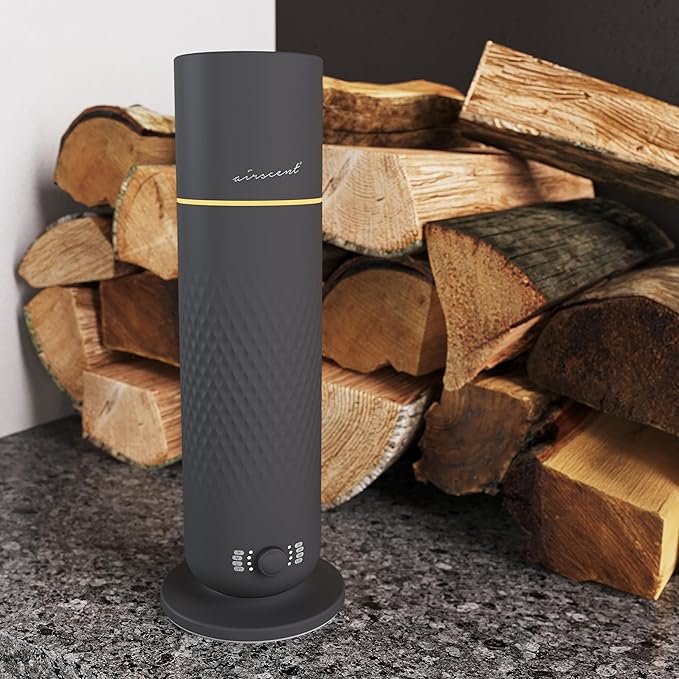 The AirScent Waterless Diffuser - Cold Air Scent Diffuser Oil Machine for Homes, Offices, Hotels and Spas - Aromatherapy Diffuser for Aesthetic Scenting - Black - 4.05 Oz - Fragrance Not Included - Bloomnest