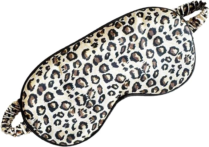 Sleep Mask - Silk Eye Cover for Sleeping with Satin Storage Bag - Leopard 3Pcs Save 20% - Bloomnest