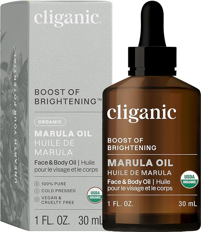 Cliganic Organic Marula Oil, 100% Pure - For Face & Hair | Natural Cold Pressed Unrefined (Packaging May Vary) - Bloomnest