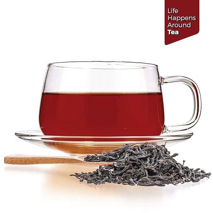 Teayra - Keemun Mao Feng - Premium Chinese Black Loose Leaf Tea - Perfect English Breakfast Tea - Energy Boost - Caffeine Bold - 220g (8-ounce) - Bloomnest