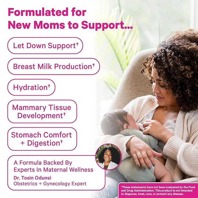 Pink Stork Organic Lactation Tea – Fenugreek, Fennel, Milk Thistle + More – Support for Breastfeeding, Pumping, Hydration, Milk Flow – Smooth Vanilla – 15 Sachets, Caffeine-Free - Bloomnest