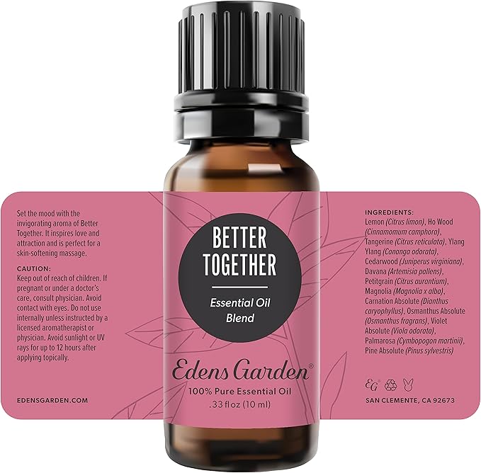 Edens Garden Better Together Essential Oil Blend- 100% Pure Premium Grade, Undiluted, Natural, Therapeutic, Aromatherapy, The Best for Diffusing, Candle, Laundry, Humdifiers 10 ml (.33 fl oz) - Bloomnest