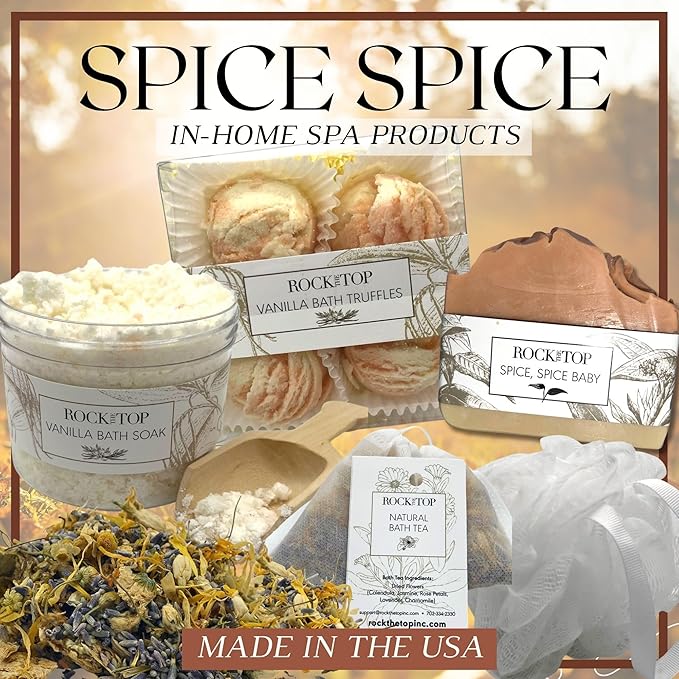 Relaxation Gifts for Women. 6 Self Care Gifts, Mineral-Rich Vanilla Bath Salt, Pumpkin Spice Bath Soap, Bath Bomb Truffles. Spa kit That Will Leave her Skin so Soft. - Bloomnest