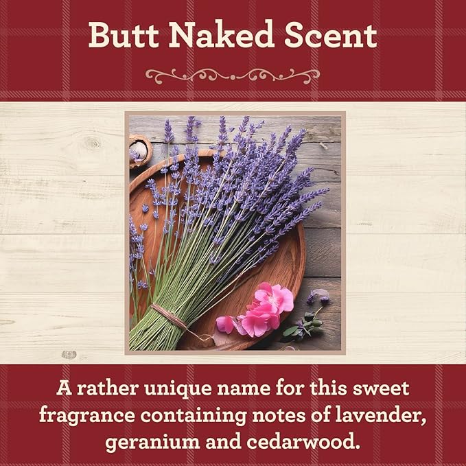 Our Own Candle Company, Butt Naked Scented Mason Jar Candle, 100 Hour Burn Time, 13 Ounces - Bloomnest