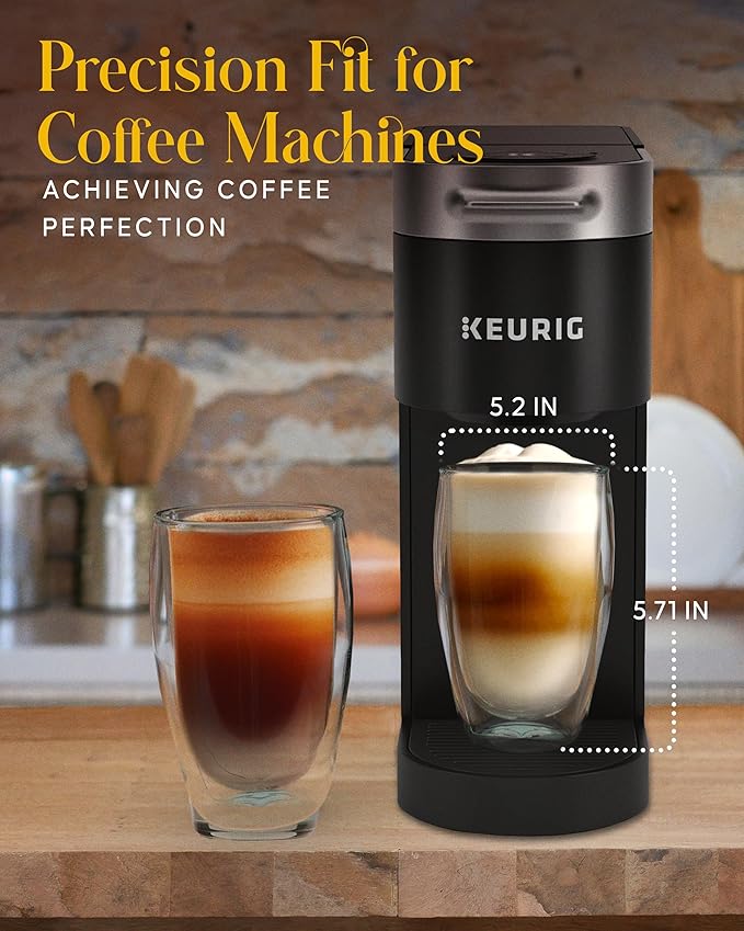 Kitchables Double Walled Glass Coffee Mugs Set of 2, 15oz Insulated Glass Coffee Mugs for Cappuccino, Latte, Tea, Espresso - Latte Cup - Tazas Para Cafe - Bloomnest
