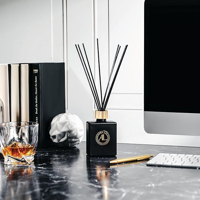 Reed Diffuser-Cashmere Vanilla Reed Diffusers for Home-5 oz.Oil Diffuser Sticks - Bathroom Diffuser Set-Scent Diffusers for Home- Oil Diffuser Reeds,-Scent Sticks in Oil-Office Smell Good Stuff - Bloomnest
