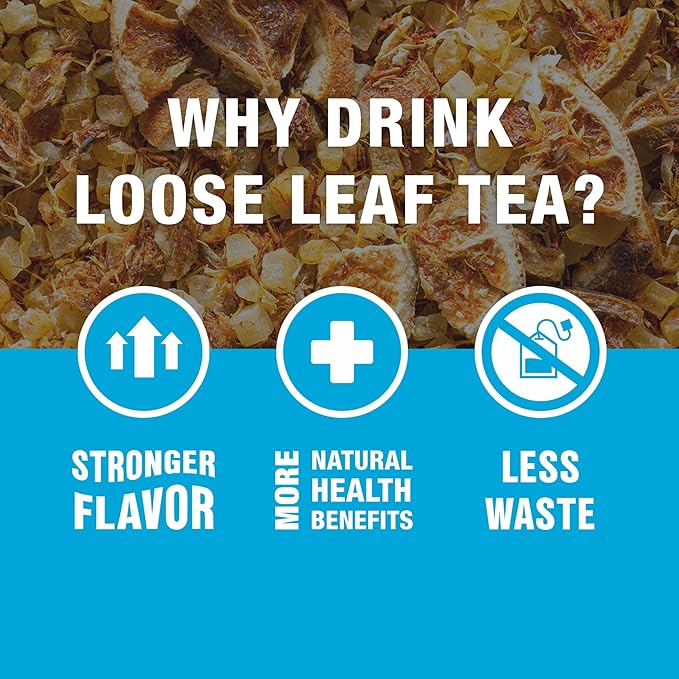 Tiesta Tea Maui Mango, Loose Leaf, Mango Pineapple Herbal Tea, Premium Non-Caffeinated Fruit Blend, Makes Hot or Iced & Brews Up to 50 Cups, 5.5 Ounce Refillable Tin - Bloomnest