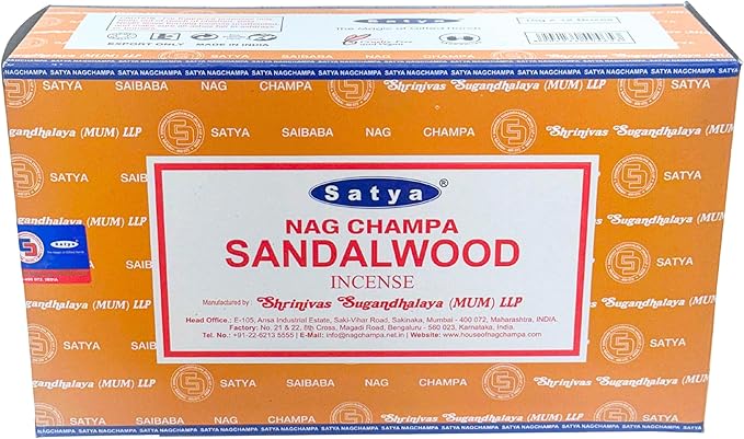 Sandalwood Incense Sticks - Total 180 Insence-Sticks and Incense Stick Holder Bundle Insence Insense Satya - Bloomnest